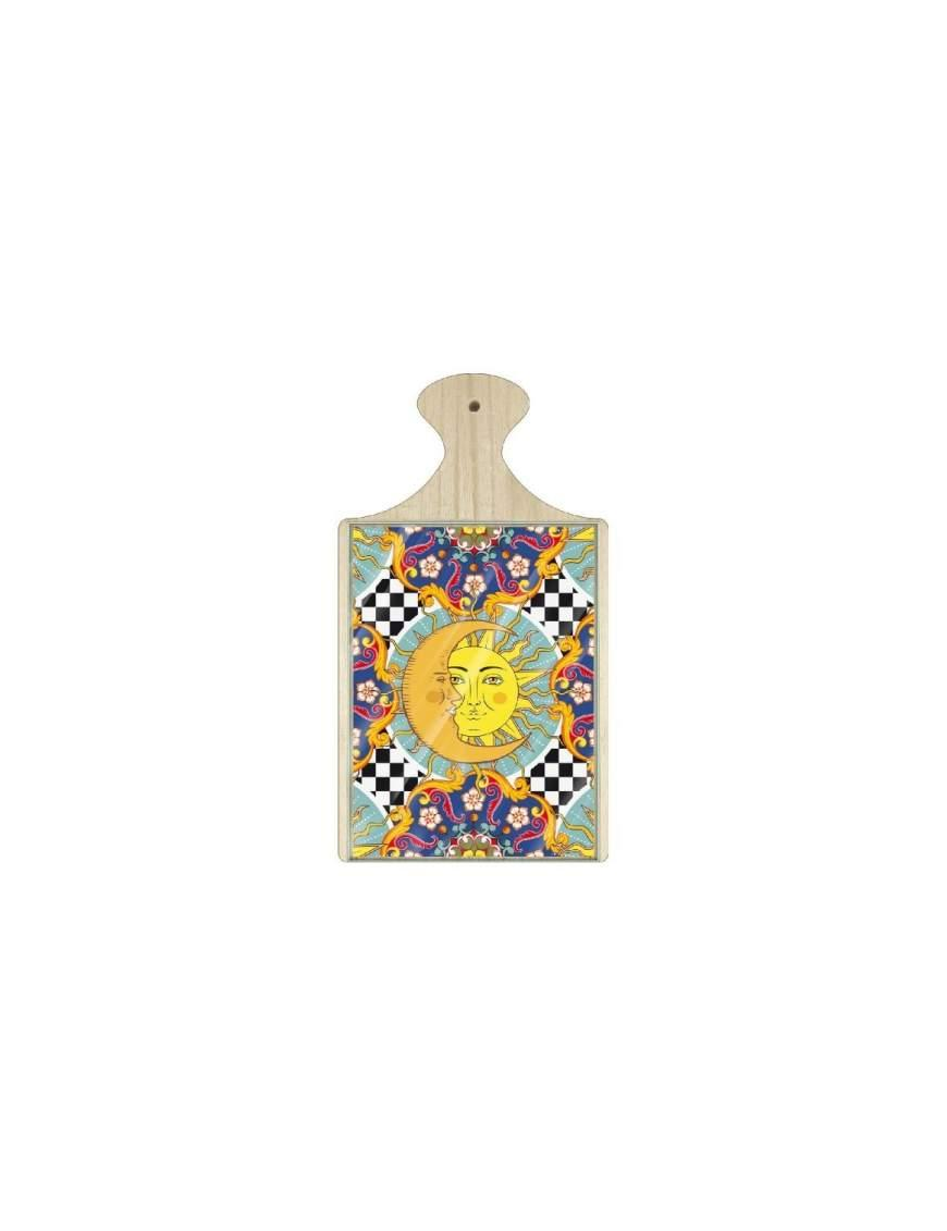 MINI TAGLIERE C/VETRO 16x29 SOLE-LUNA
