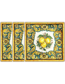 LEMON COASTER 10x10 CENTIMETERS 3 PIECES