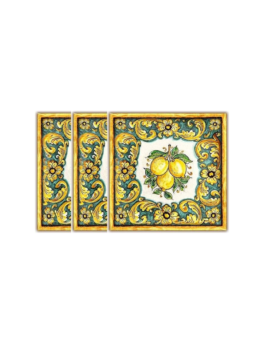 SOTTOBICCHIERE LIMONI 10x10 CENTIMETRI 3 PEZZI