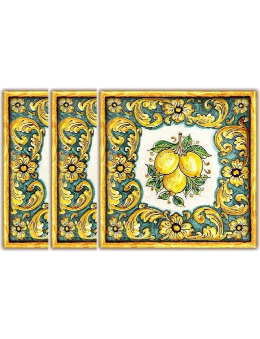 LEMON COASTER 10x10 CENTIMETERS 3 PIECES