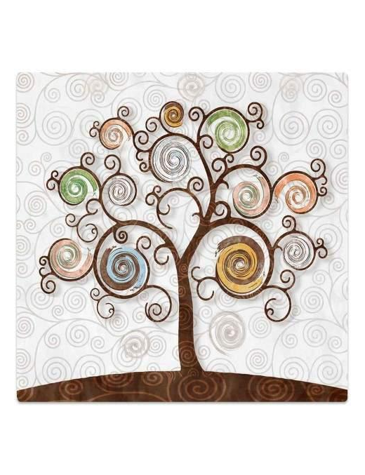 SOTTOPIATTO TREE WHITE 32x32 CENTIMETRI