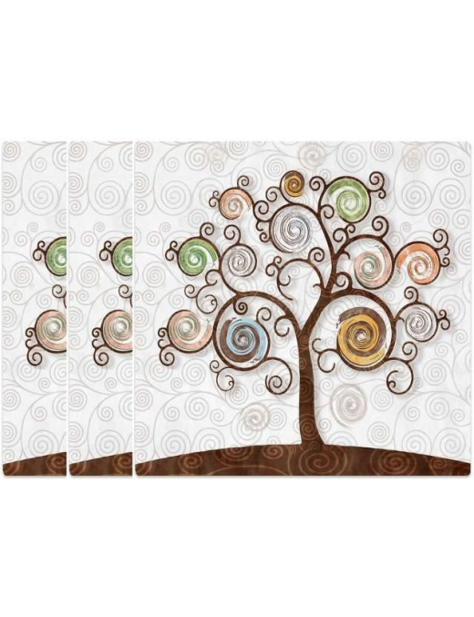 SOTTOBICCHIERE TREE WHITE 10x10 CENTIMETRI 3 PEZZI
