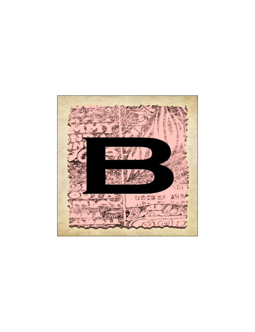 VINTAGE SPRINT LETTERING 16X16CM "B" $$
