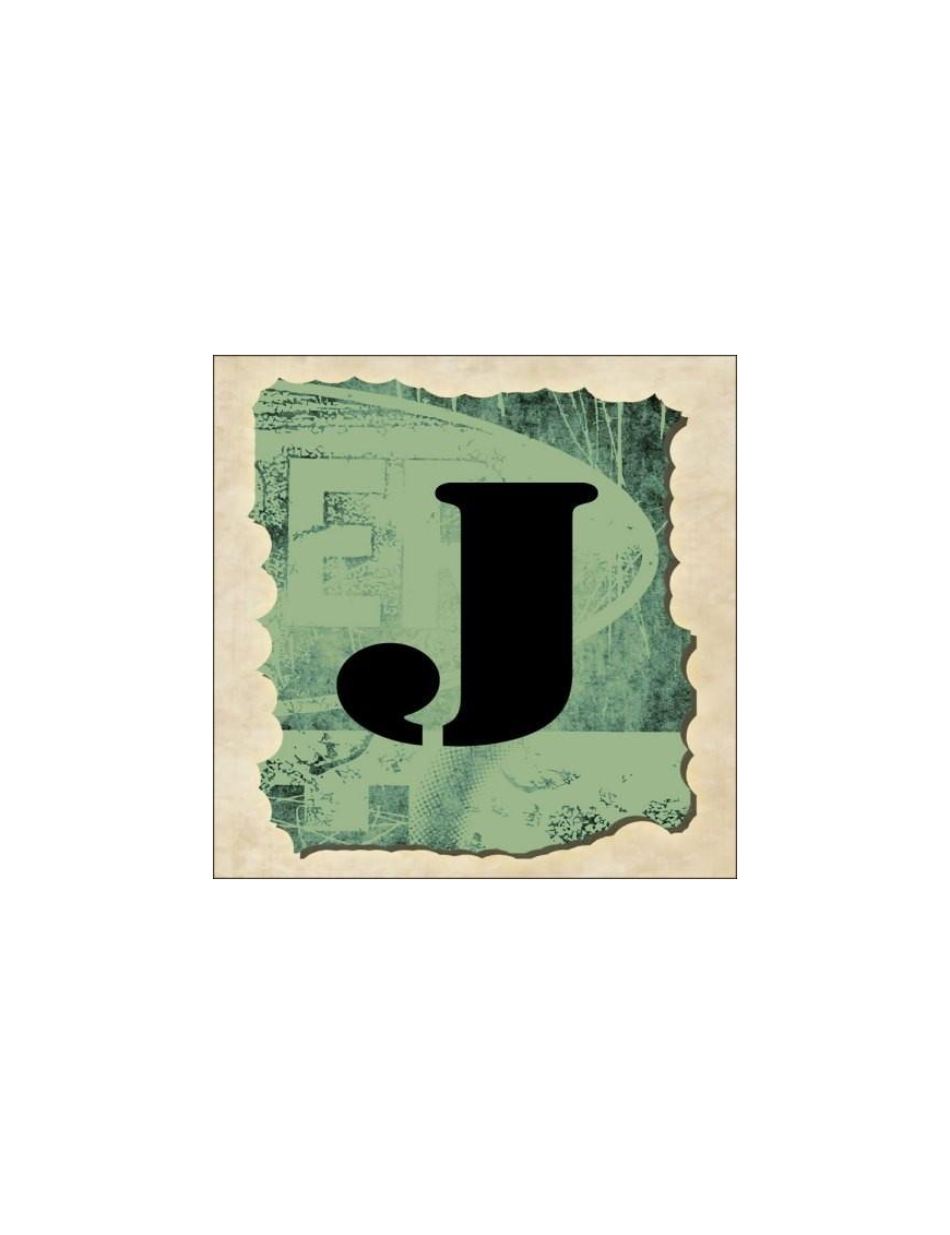SPRINT LETTERING VINTAGE 16x16cm "J"$$