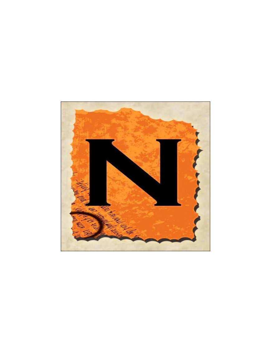 SPRINT LETTERING VINTAGE 16x16cm "N"$$