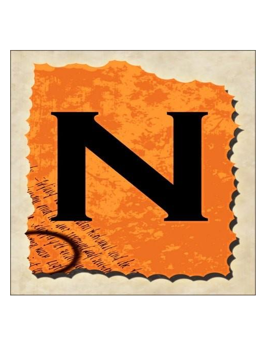 SPRINT LETTERING VINTAGE 16x16cm "N"$$