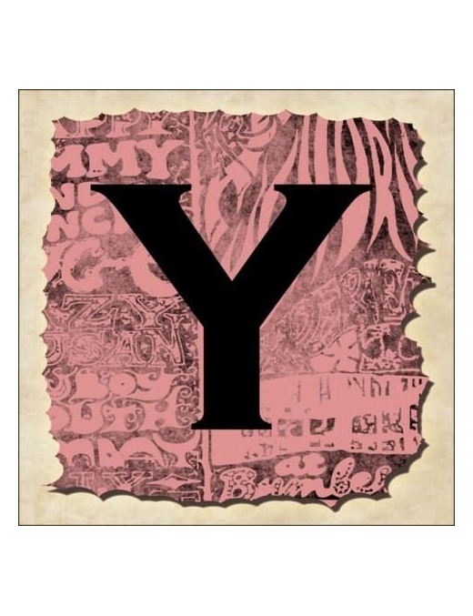 SPRINT LETTERING VINTAGE 16X16CM "Y" $$
