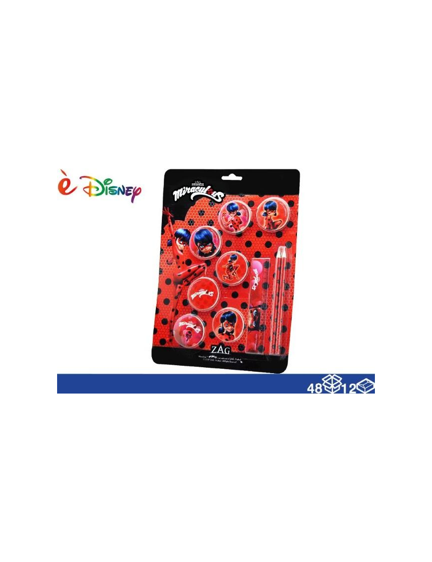 MIRACULOUS ACCESSORI SCUOLA 10pz 37070$$