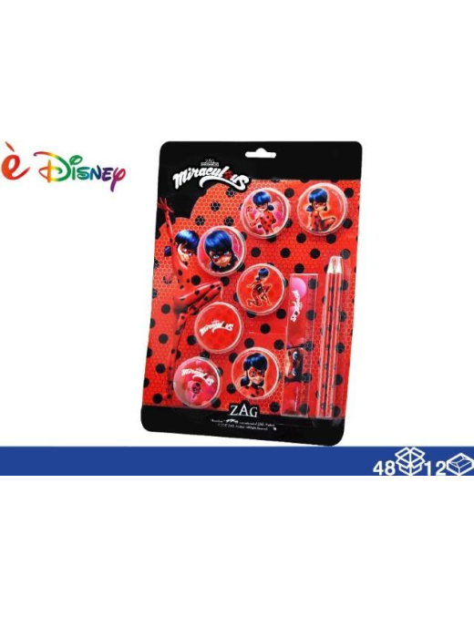 MIRACULOUS ACCESSORI SCUOLA 10pz 37070$$