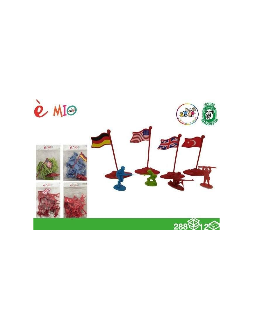 SOLDATINI 18 PEZZI 5 CM