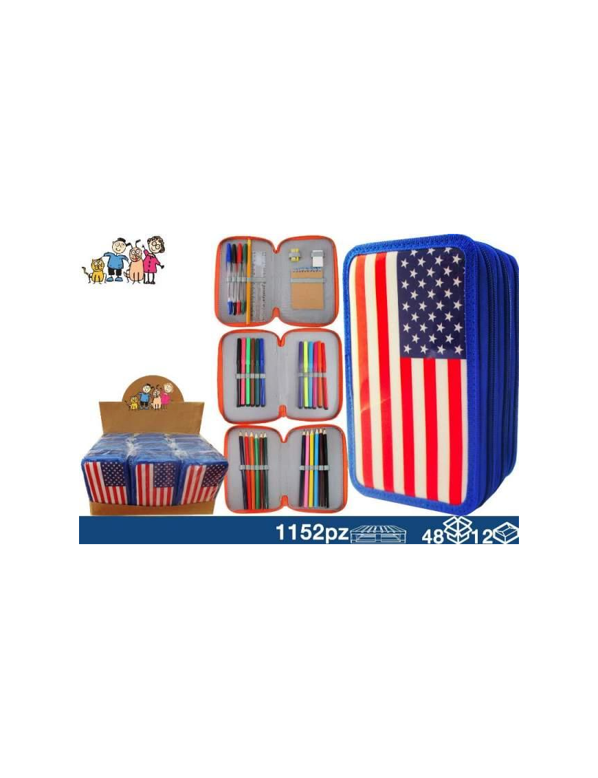 ASTUCCIO 3 CERNIERE NAZIONI AMERICA