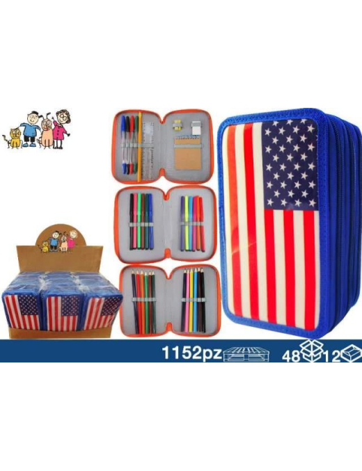 ASTUCCIO 3 CERNIERE NAZIONI AMERICA
