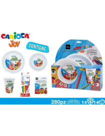 CARIOCA SET PRANZO 3 pezzi+ALBUM+COLORI JOY