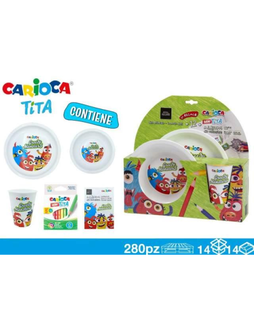 CARIOCA LUNCH SET 3 pieces + ALBUM + TITA COLORS
