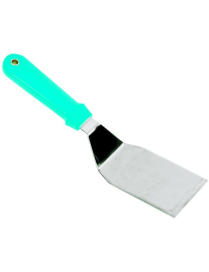 RECTANGULAR STAINLESS STEEL SPATULA MEASURES 7.5x12 CENTIMETERS