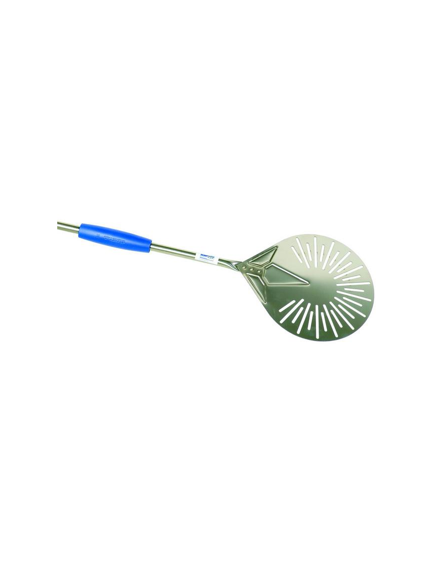 PERFORATED PIZZA PEEL IN STAINLESS STEEL DIAMETER 26 CENTIMETERS