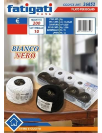FILATO PER RICAMO BIANCOeNERO