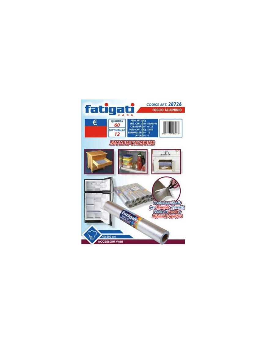 MULTIFUNCTIONAL ALUMINUM ROLL 200x45 CENTIMETERS