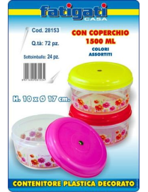 PLASTIC CONTAINER WITH LID 1500 ML