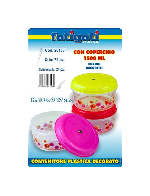 PLASTIC CONTAINER WITH LID 1500 ML