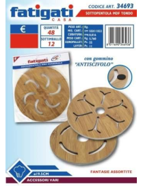 ROUND MDF TRIVET 19.5 CENTIMETERS