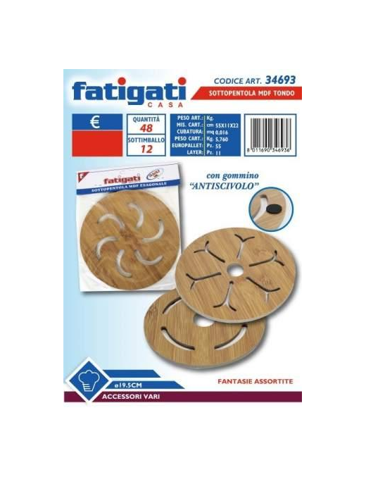 SOTTOPENTOLA MDF TONDA 19,5 CENTIMETRI