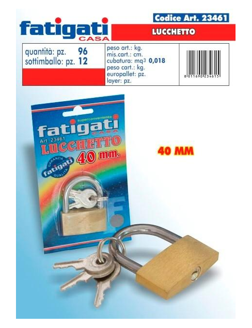 BRICO PADLOCK 40 MM