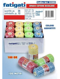 BRICO SPAGO COTONE BICOLOR 100 METRI