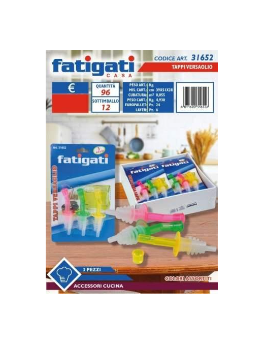 TAPPO VERSAOLIO 3 PEZZI