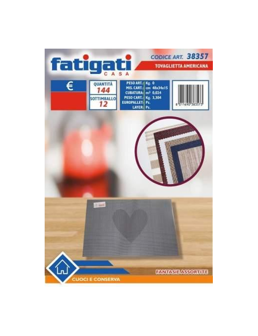 PLAIN COLOR BREAKFAST PLACEMAT