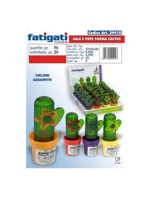 CACTUS SALTePEPPER JAR