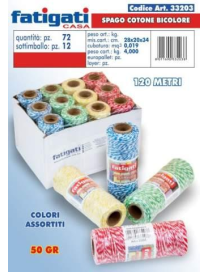 BRICO BICOLOR TWINE 120 METERS 50 GRAMS