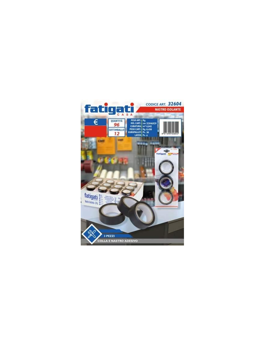 BRICO INSULATING TAPE 3 PIECES