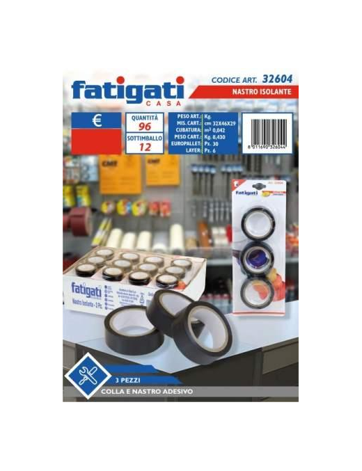BRICO INSULATING TAPE 3 PIECES