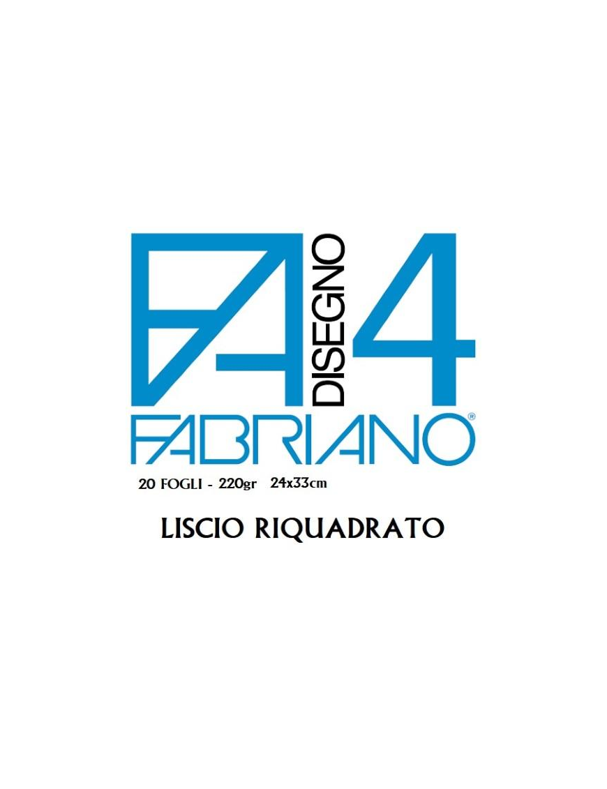 FABRIANO F4 BLOCCO 20FOGLI 24x33 RIQUADRATO