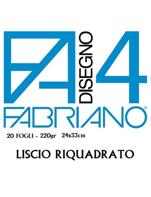 FABRIANO F4 BLOCCO 20FOGLI 24x33 RIQUADRATO
