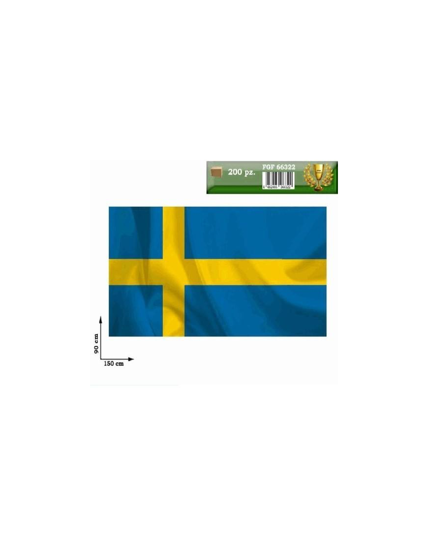 SWEDEN WORLD CUP FLAG 150x90 CM WITH POLE
