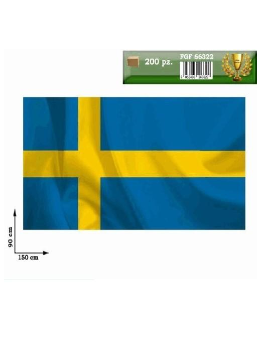 SWEDEN WORLD CUP FLAG 150x90 CM WITH POLE