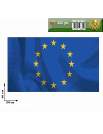 BANDIERA DEI MONDIALI 150x90 CM DELL' EUROPA CON ASTA