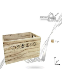 NATURAL WOOD BOX 28x18x15 CENTIMETERS