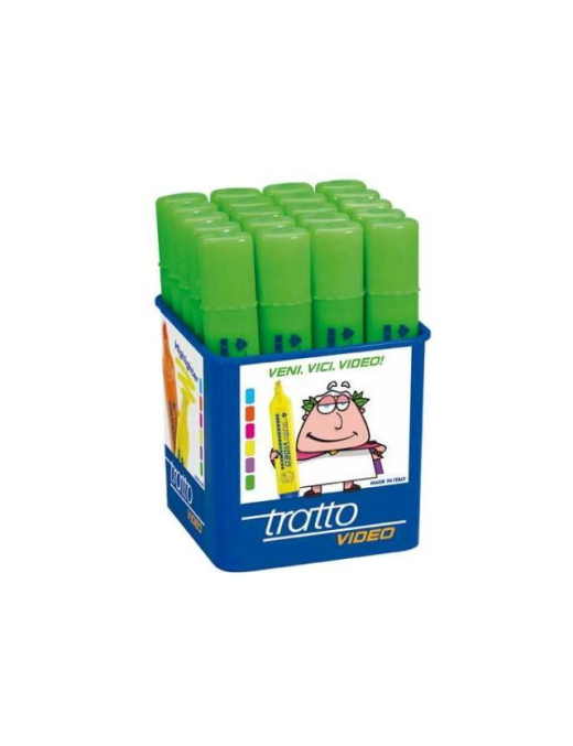 VIDEO STRETCH GREEN HIGHLIGHTER 20 PIECES