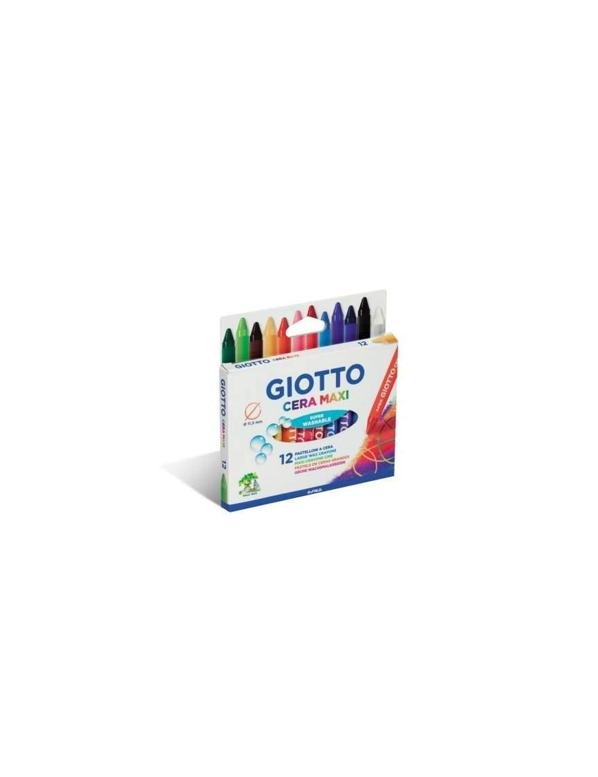 GIOTTO PASTELLI CERA MAXI 12 PEZZI