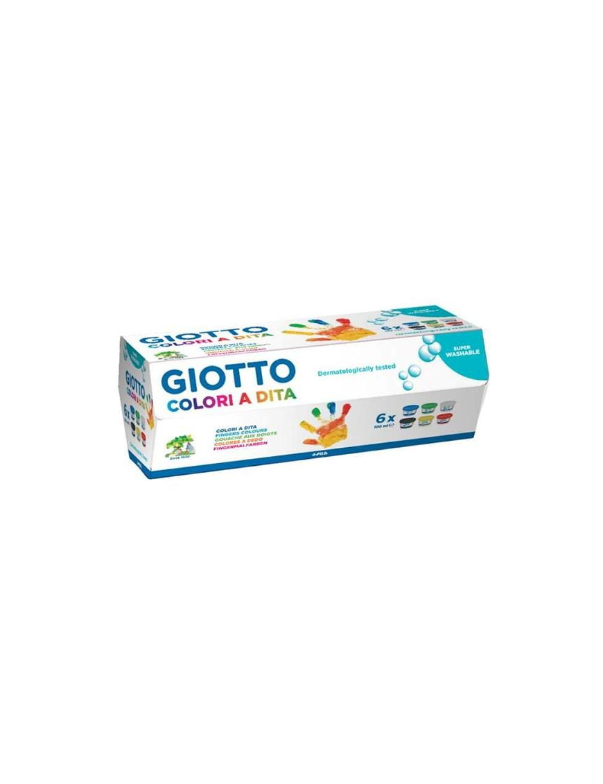GIOTTO COLORI A DITA 100 MILLILITRI 6 PEZZI