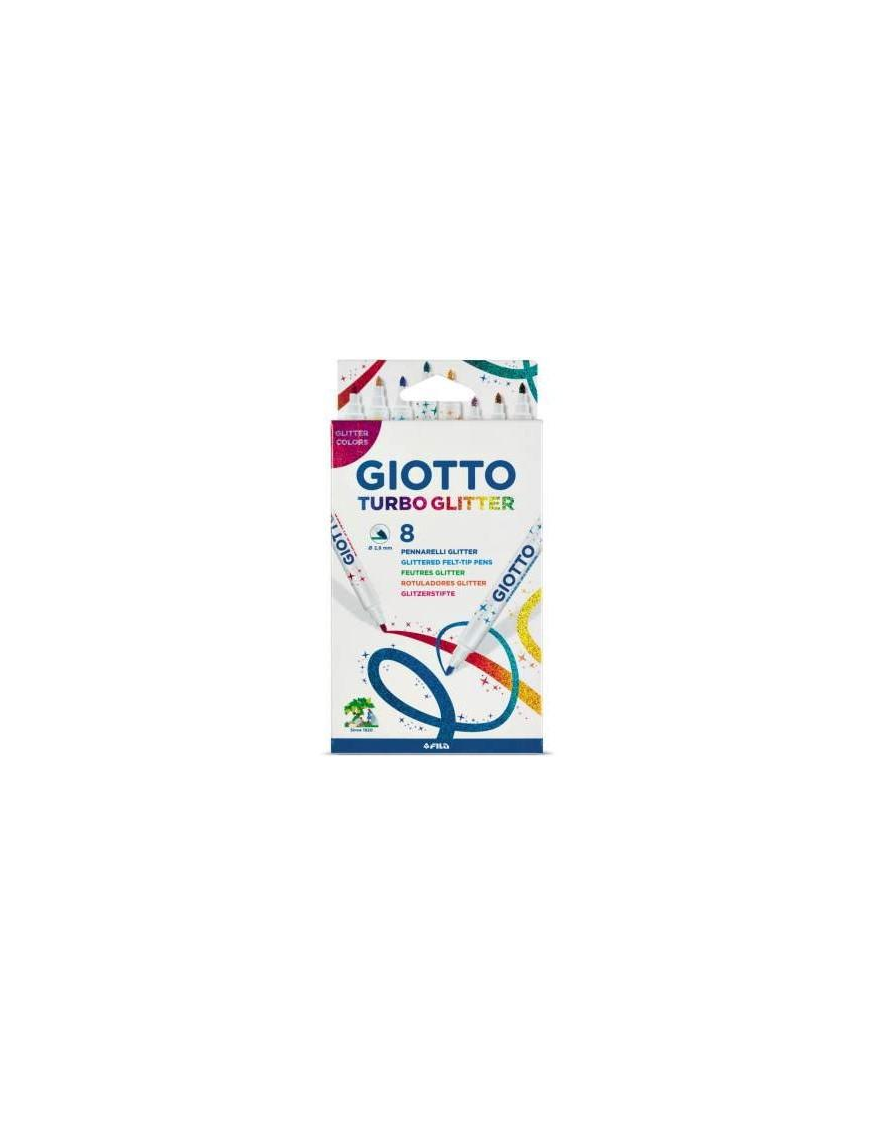 GIOTTO TURBO GLITTER 8 PIECES
