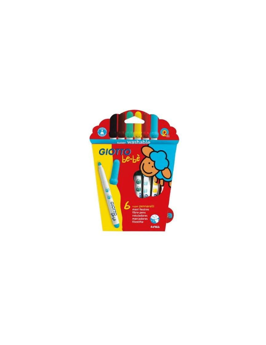 GIOTTO BE-BE SUPER MARKERS 6 PIECES