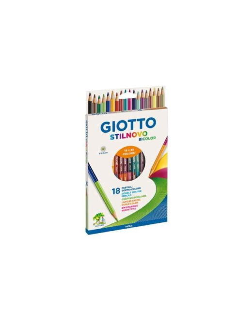 GIOTTO STILNOVO PASTELLI BICOLOR 18 PEZZI