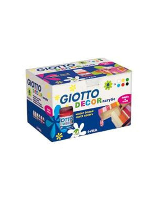 GIOTTO DECOR COLORE ACRILICO 6 PEZZI