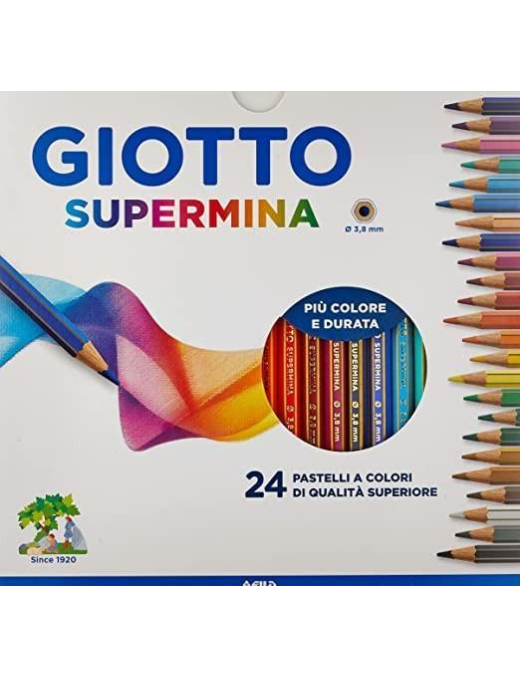 GIOTTO SUPERMINA PASTELLI 24 PEZZI