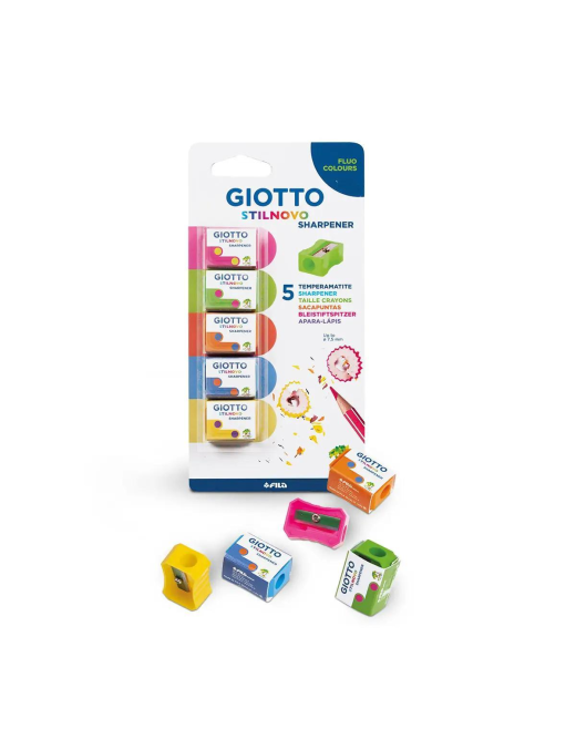 GIOTTO PENCIL SHARPENER 1F 5 PIECES