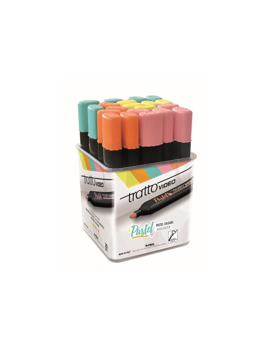 VIDEO STRETCH PASTEL HIGHLIGHTER 20 PIECES